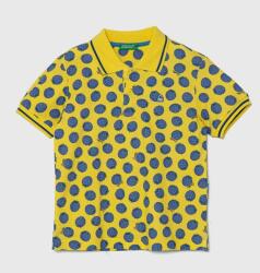 Benetton tricouri polo din bumbac pentru copii culoarea galben, modelator PPYH-POB01I_11X