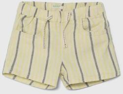 United Colors of Benetton pantaloni scurti copii culoarea galben, modelator PPYH-SZG03Y_10X