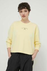 Tommy Hilfiger bluză femei, culoarea galben, cu imprimeu DW0DW18143 PPYH-BLD0UF_10X