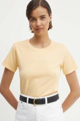 Pepe Jeans tricou din bumbac EMILY femei, culoarea galben, PL505877 9BYH-TSD097_11X