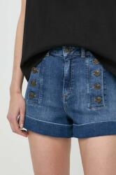 Twinset pantaloni scurti jeans femei, neted, high waist PPYH-SZD011_55X