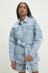 Answear Lab geaca jeans femei, de tranzitie, oversize BBYH-KUD06B_55X
