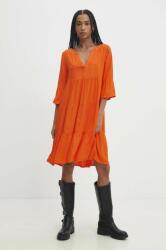 ANSWEAR rochie culoarea portocaliu, mini, drept BBYH-SSD080_22X