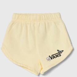 Vans pantaloni scurti copii FLUTTER FLY SHORT culoarea galben, cu imprimeu PPYH-SZG076_10X