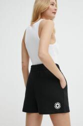 Karl Lagerfeld pantaloni scurti x Darcel Disappoints femei, culoarea negru, cu imprimeu, high waist PPYH-SZD0NG_99X