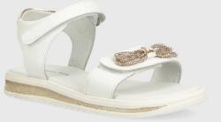 Patrizia Pepe sandale din piele pentru copii culoarea alb PPYH-OBG15D_00A