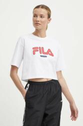 Fila tricou din bumbac Lucena femei, culoarea alb, FAW0757 PPYH-TSD0KC_00X (FAW0757)