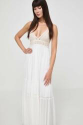 TWINSET rochie culoarea alb, maxi, evazati PPYH-SUD17S_00A