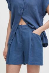 United Colors of Benetton pantaloni scurti din in neted, high waist PPYH-SZD0BC_95X