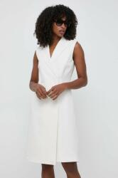HUGO BOSS rochie culoarea alb, mini, drept 50515633 PPYH-SUD111_01C
