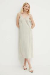 Sisley rochie culoarea bej, maxi, drept PPYH-SUD1EH_80X
