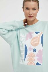 Ellesse bluza Rosiello Sweatshirt femei, culoarea turcoaz, cu imprimeu, SGV20247 PPYH-BLD0SK_65X