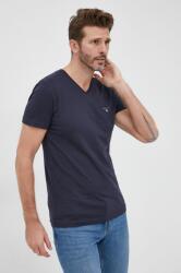 Gant tricou din bumbac culoarea albastru marin, neted 9BY8-TSM1GA_59X