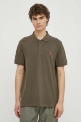 Levi's polo de bumbac culoarea verde, neted PPYH-POM064_19X