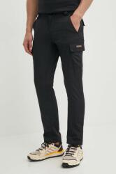 Napapijri pantaloni M-Faber barbati, culoarea negru, cu fason cargo, NP0A4HRP0411 PPYH-SPM0D8_99X