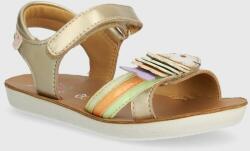Shoo Pom sandale din piele pentru copii GOA BUBULLE culoarea auriu PPYH-OBG0RR_10Y