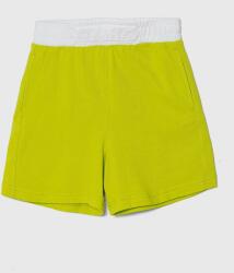 United Colors of Benetton pantaloni scurți din bumbac pentru copii culoarea verde, talie reglabila PPYH-SZB05S_71X