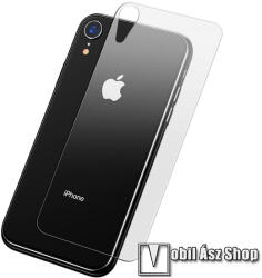 Apple iPhone Xr, Hátlap védő üvegfólia, 0, 3mm, 9H, Arc Edge, Sík részre