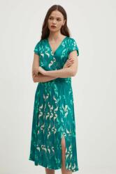 La Petite Française rochie REFLET culoarea turcoaz, midi, evazati PPYH-SUD2I2_66X