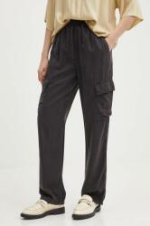 Pepe Jeans pantaloni EVA femei, culoarea gri, fason cargo, high waist, PL211738 PPYH-SPD0G5_90X