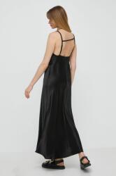 Max Mara rochie culoarea negru, maxi, evazați 2416220000000 PPYH-SUD1DP_99X