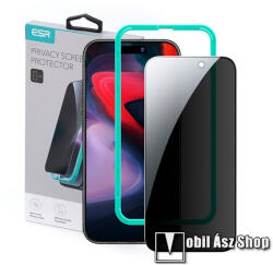 ESR APPLE iPhone 15 Pro Max, ESR PRIVACY üvegfólia, 0.33mm, 9H, betekintés ellen, Fekete