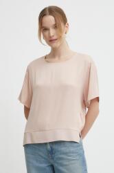 Sisley bluza femei, culoarea roz, neted PPYH-BDD0A6_39X