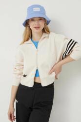 Adidas bluză Neuclassics Tracktop femei, culoarea alb, cu imprimeu IB7316-white PPYX-BLD17U_01X