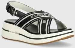 U. S. Polo Assn U. S. Polo Assn. sandale GLORY femei, culoarea negru, cu platforma, GLORY008W 4TY1 PPYH-OBD2YD_99X (GLORY008W.4TY1)