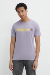 Timberland tricou din bumbac barbati, culoarea violet, cu imprimeu, TB0A5UPQEG71 PPYH-TSM2F5_45X