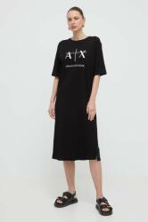 Giorgio Armani rochie din bumbac culoarea negru, mini, drept PPYH-SUD16M_99X