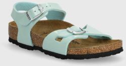 Birkenstock sandale copii Rio Kids BF Patent culoarea turcoaz PPYH-OBG10C_66X