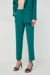 Max&Co MAX&Co. pantaloni femei, culoarea verde, drept, high waist 2416130000000 PPYH-SPD0HD_67X
