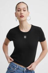 HUGO crop top pentru femei, cu bumbac Delanor PPYH-TSD0TT_99X (50512000)