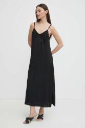 Sisley rochie culoarea negru, maxi, drept PPYH-SUD1EH_99X