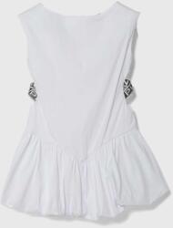 Pinko Up rochie fete culoarea alb, mini, evazati PPYH-SUG0G2_00X