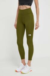 The North Face leggins sport Flex femei, culoarea verde, neted, NF0A87JQPIB1 PPYH-LGD0AF_91X