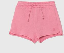 United Colors of Benetton pantaloni scurți din bumbac pentru copii culoarea roz, neted, talie reglabila PPYH-SZG039_30X