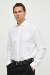 HUGO BOSS cămașă bărbați, culoarea alb, regular 50512656 PPYH-KDM08Z_00X
