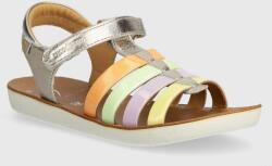 Shoo Pom sandale din piele pentru copii GOA SPART culoarea auriu PPYH-OBG0SE_10Y