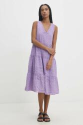 ANSWEAR rochie din bumbac culoarea violet, mini, drept BBYH-SSD06S_44X