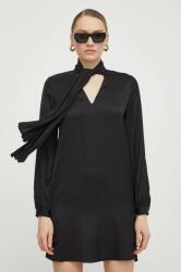 LIU JO rochie culoarea negru, mini, drept PPYH-SUD0ZB_99X