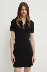 Morgan rochie RMOONI culoarea negru, mini, evazati, RMOONI PPYH-SUD1UR_99X