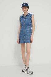 Abercrombie & Fitch rochie din denim mini, mulată PPYH-SUD1GD_50X (KI159.4030.280)