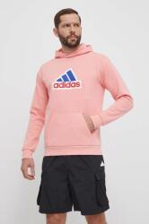 Adidas bluza barbati, culoarea roz, cu glugă, cu imprimeu, IS9597 PPYH-BLM0A2_30X