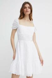 GUESS rochie CLIO culoarea alb, mini, evazati, W4GK50 WG590 PPYH-SUD1M8_00X