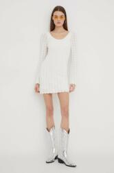 Hollister Co Hollister Co. rochie din bumbac culoarea bej, mini, mulata PPYH-SUD19A_01X (KI359.4078.100)