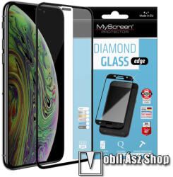 MyScreen APPLE iPhone 11 Pro Max, XS Max, MYSCREEN DIAMOND GLASS EDGE üvegfólia, 9H, 0.33mm, Teljes, Fekete (MD3978TG FCOV BLACK)