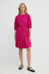 Max Mara rochie din bumbac culoarea roz, mini, evazată, 2415621072600 2415620000000 PPYH-SUD1BC_43X (2415621072600)