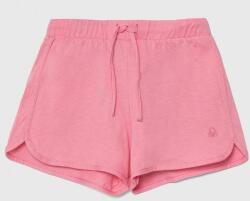 United Colors of Benetton pantaloni scurți din bumbac pentru copii culoarea roz, neted, talie reglabila PPYH-SZG038_30X